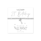 Life Charms "You are 21" Key Bracelet