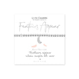 Life Charms Feathers Appear Angels Are Near Bracelet