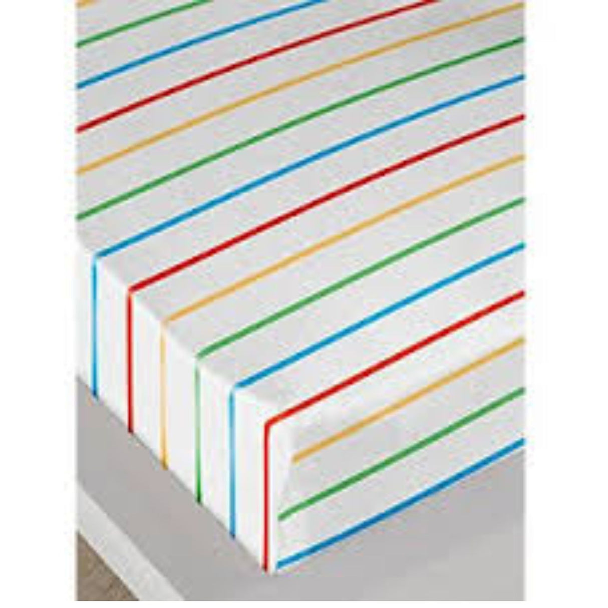 Farmyard Friends Stripped Print Single Bed Fitted Sheet