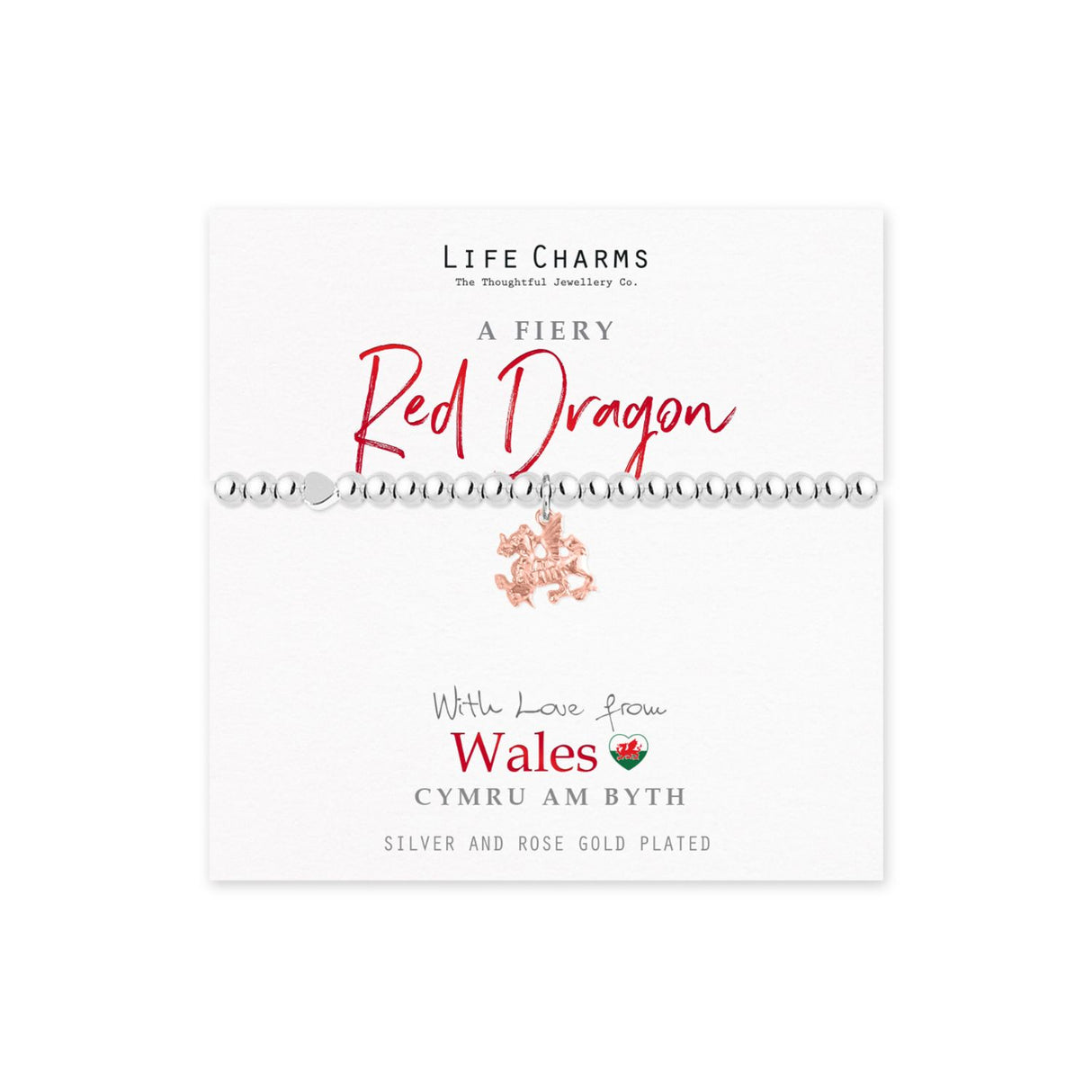 Life Charms Love From Wales Dragon Bracelet