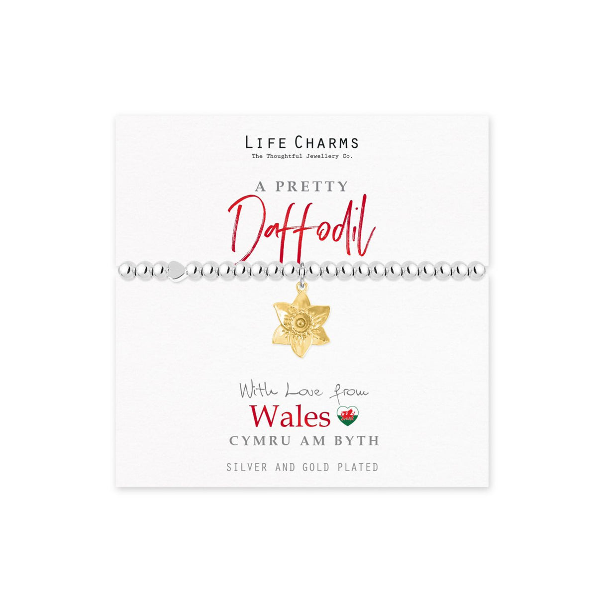 Life Charms Love From Wales Daffodil Bracelet