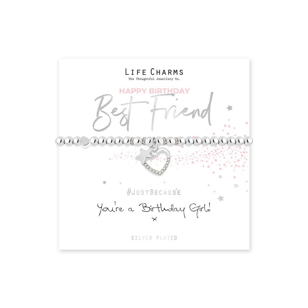 Life Charms Happy Birthday Best Friend Bracelet