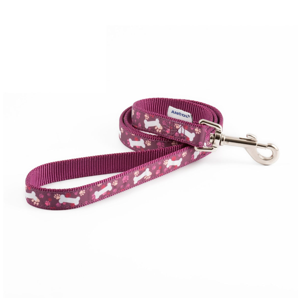 Ancol 100cm Purple Bone Lead