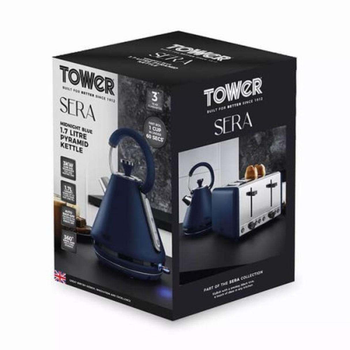 Tower Sera 1.7L Kettle - Midnight Blue
