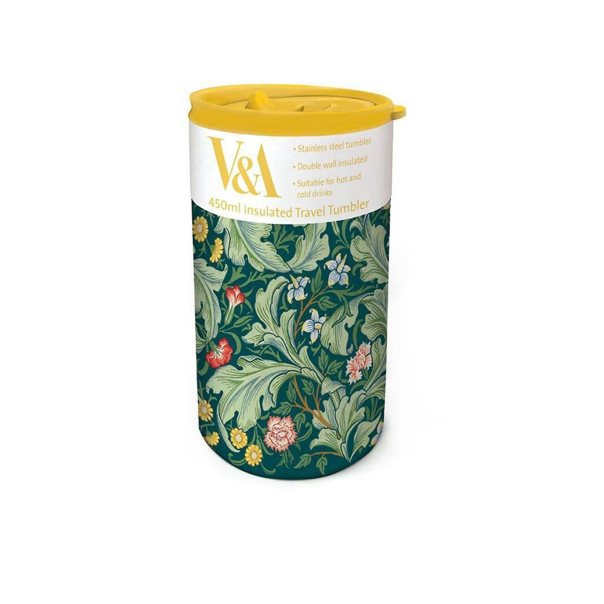 Catherine Rowe 350ml William Morris Leicester Metal Travel Cup