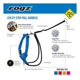 Rogz 75cm Stop Pull Harness Black Large (Pack of 1)