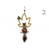 Koopman Fox in Leaf Hanging Decoration (Choice of 3)