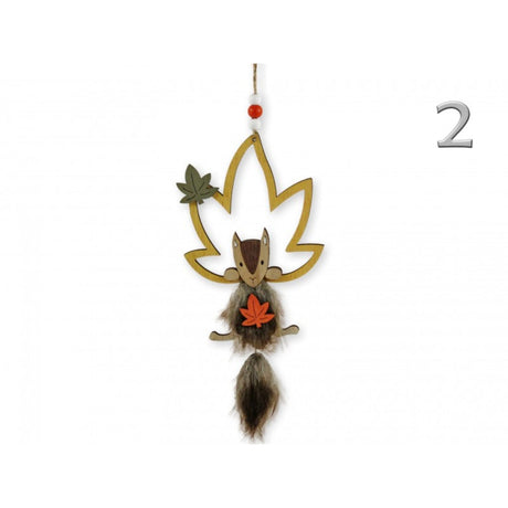 Koopman Fox in Leaf Hanging Decoration (Choice of 3)