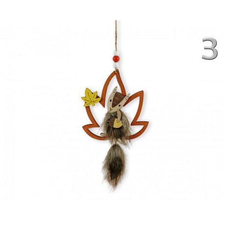 Koopman Fox in Leaf Hanging Decoration (Choice of 3)