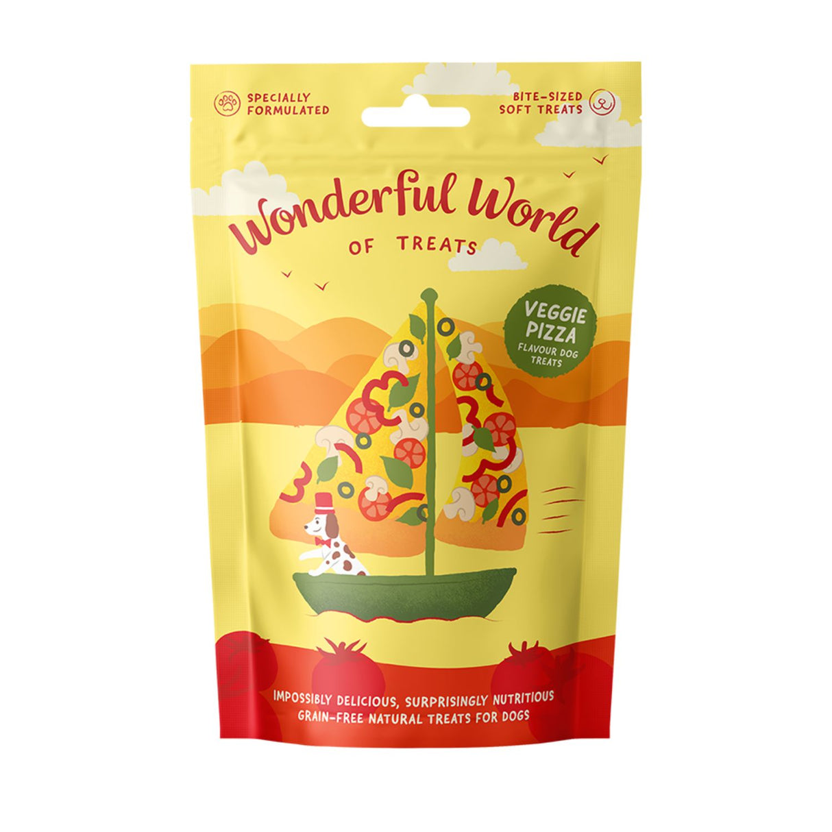 Wonderful World Of Treats 50g Veggie Pizza Dog Treats