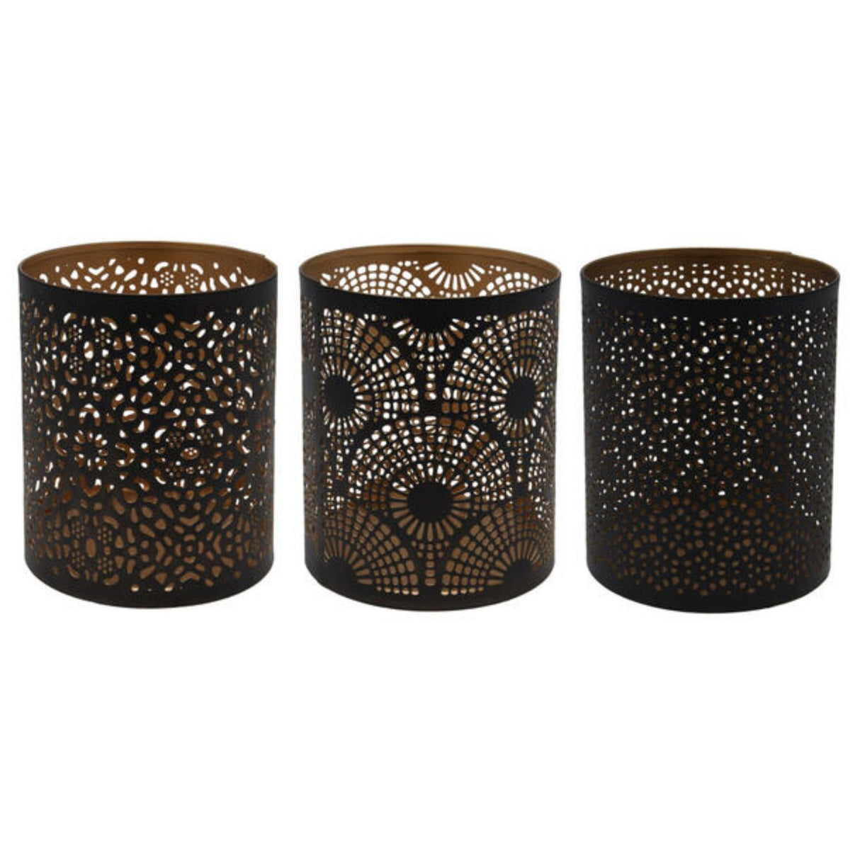Koopman 13cm Black Tealight Holder (Choice of 3)