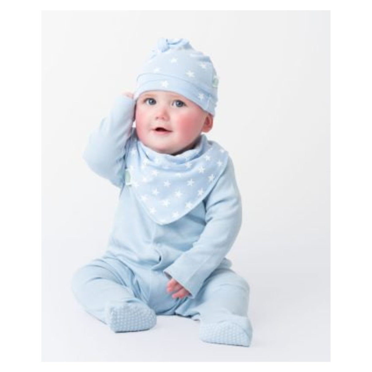 Ziggle Baby Cuddly Blues Bib Set