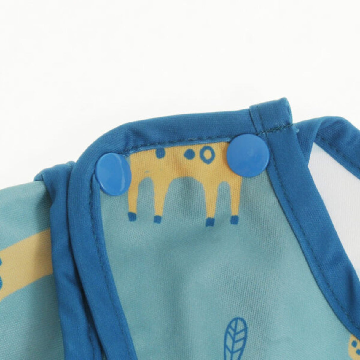 Ziggle Baby Coverall Feeding Bib Giraffe and Elephant