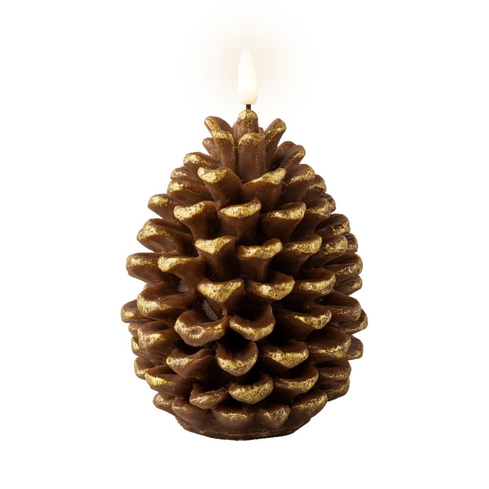 Lumineo 16cm LED Wick Candle Pinecone