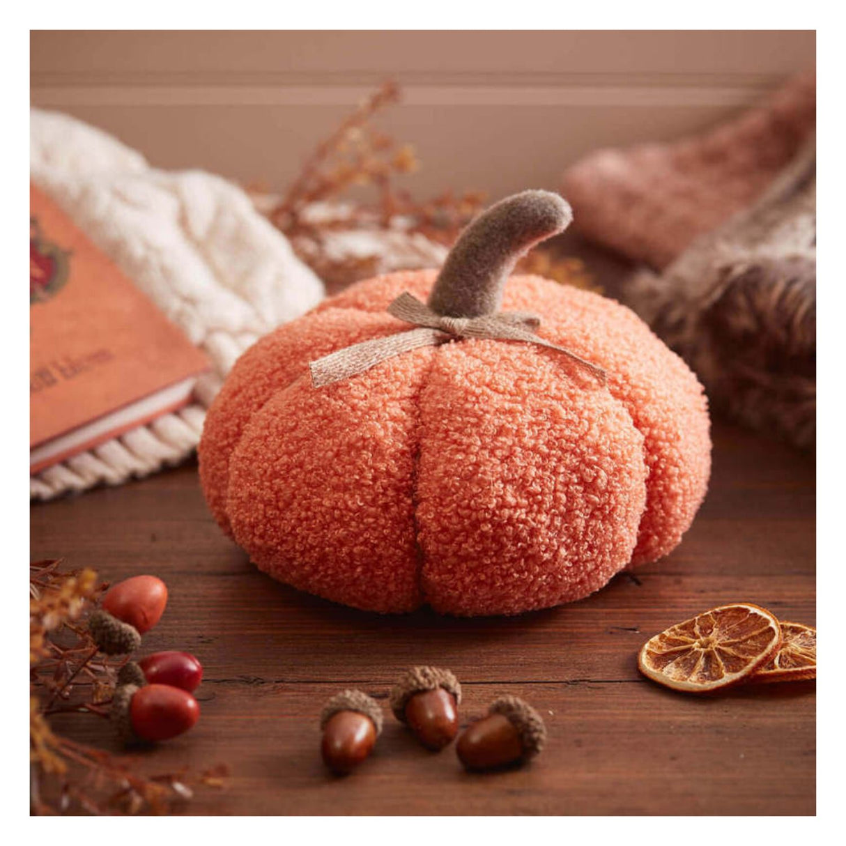 Richard Langs Orange Autumn Pumpkin Ornament
