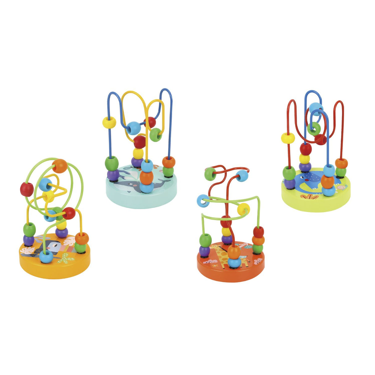 Tooky Toys Wooden Animal Beads Coaster (Choice of 4)