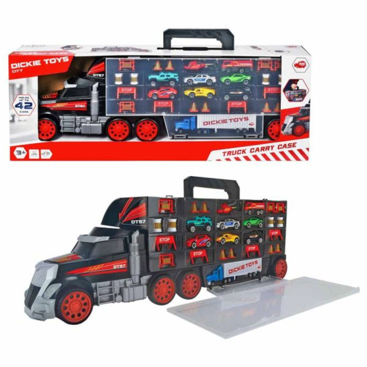 Dickie Truck/ Storage Case with Cars