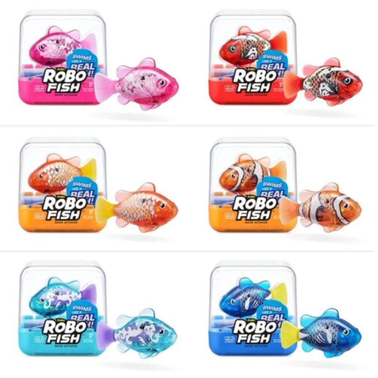 Zuru Robo Alive Robotic Fish (Choice of 6)