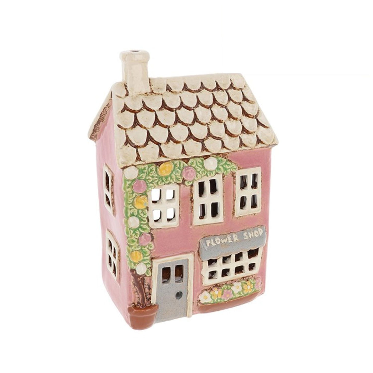 Village Pottery 23cm Flower Shop Tealight