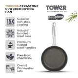 Tower Cerastone Pro 28cm Frying Pan