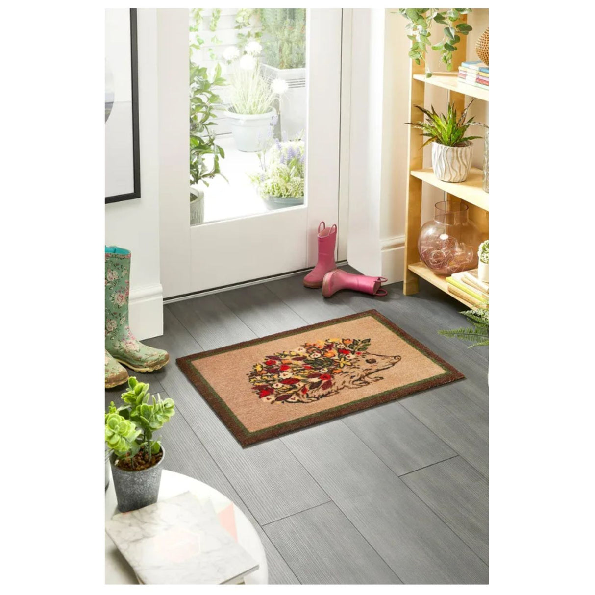 My Mat 75cm Floral Hedgehog Doormat