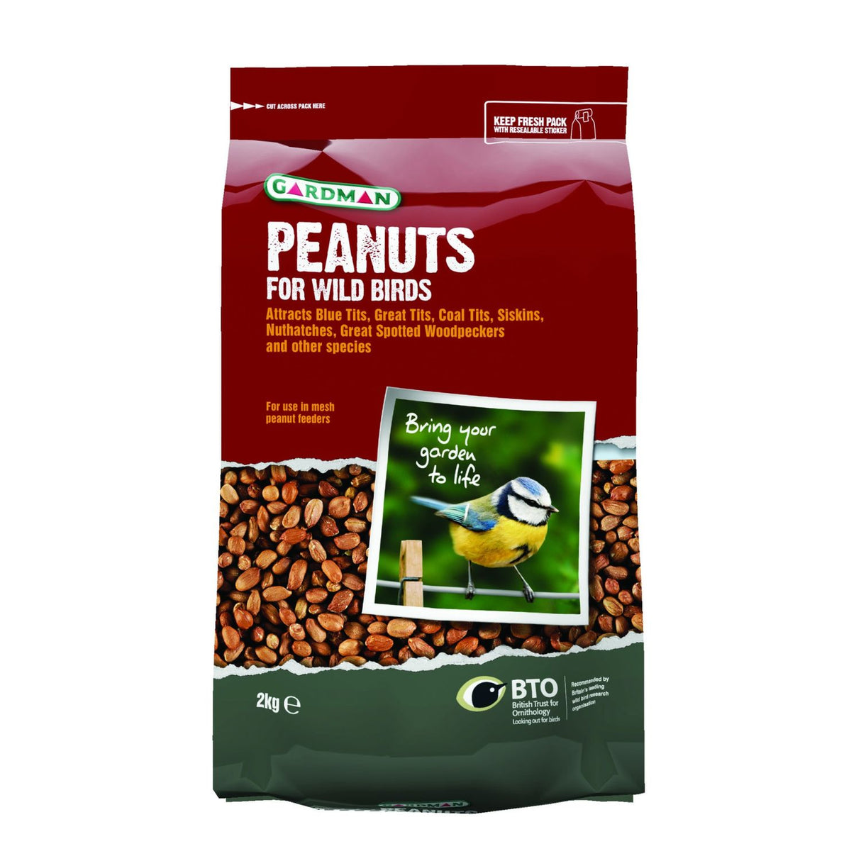 Gardman 2kg Wild Bird Peanuts