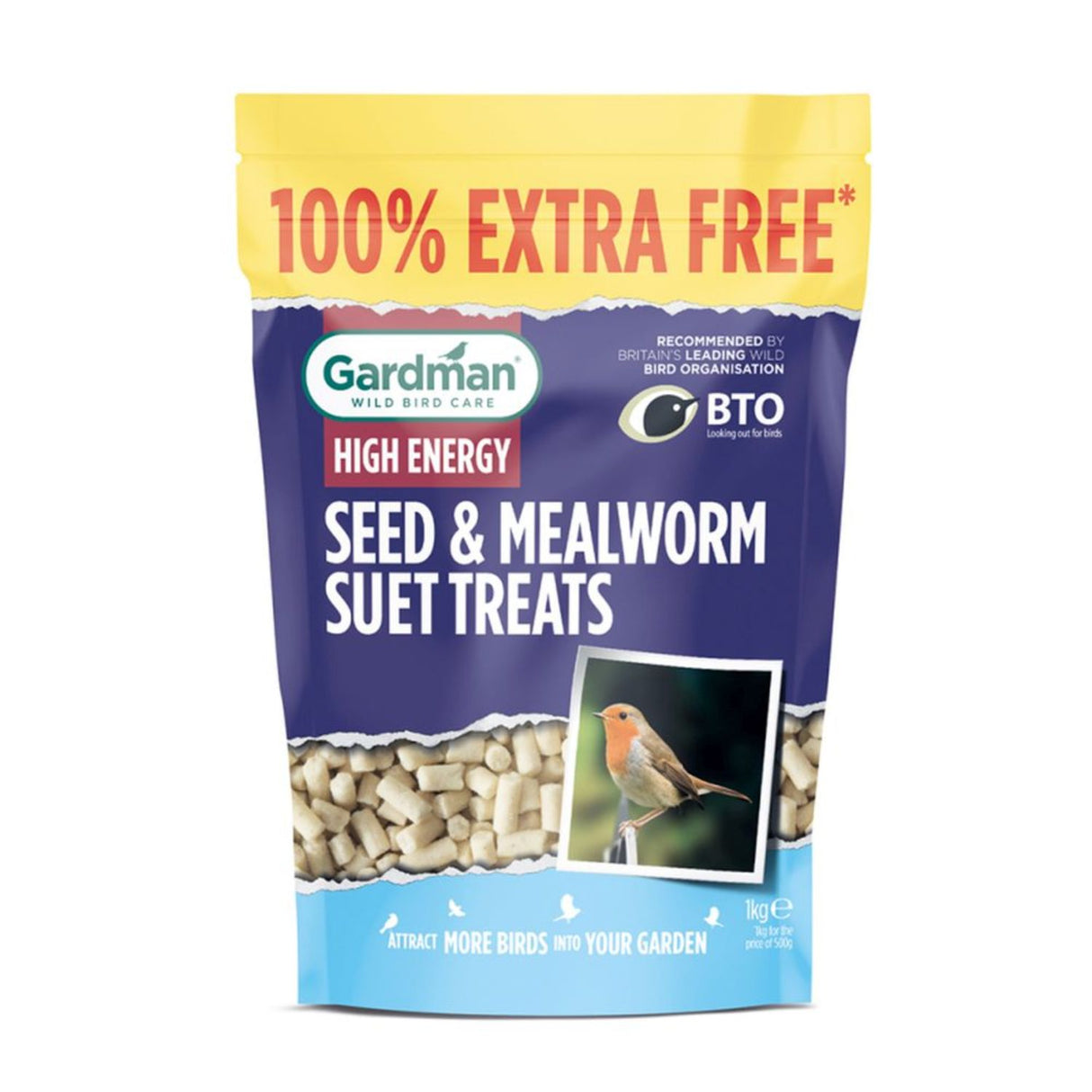 Gardman Seed & Mealworm Treets 500g