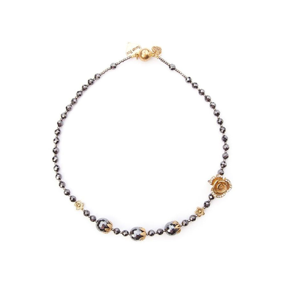 Rosie Fox Hematite Vintage Necklace