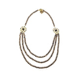 Rosie Fox Bronze Jet Vintage Necklace