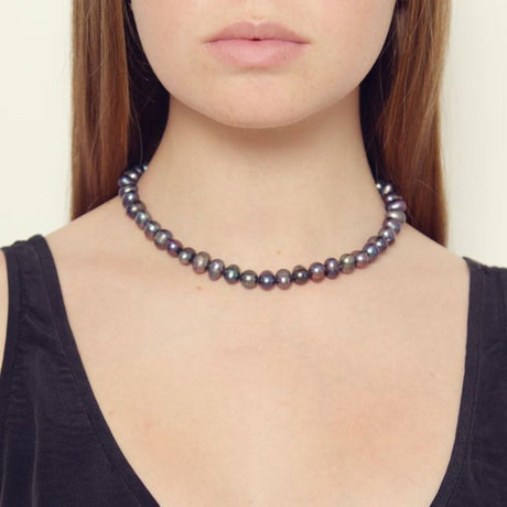 Rosie Fox Black Pearl Necklace
