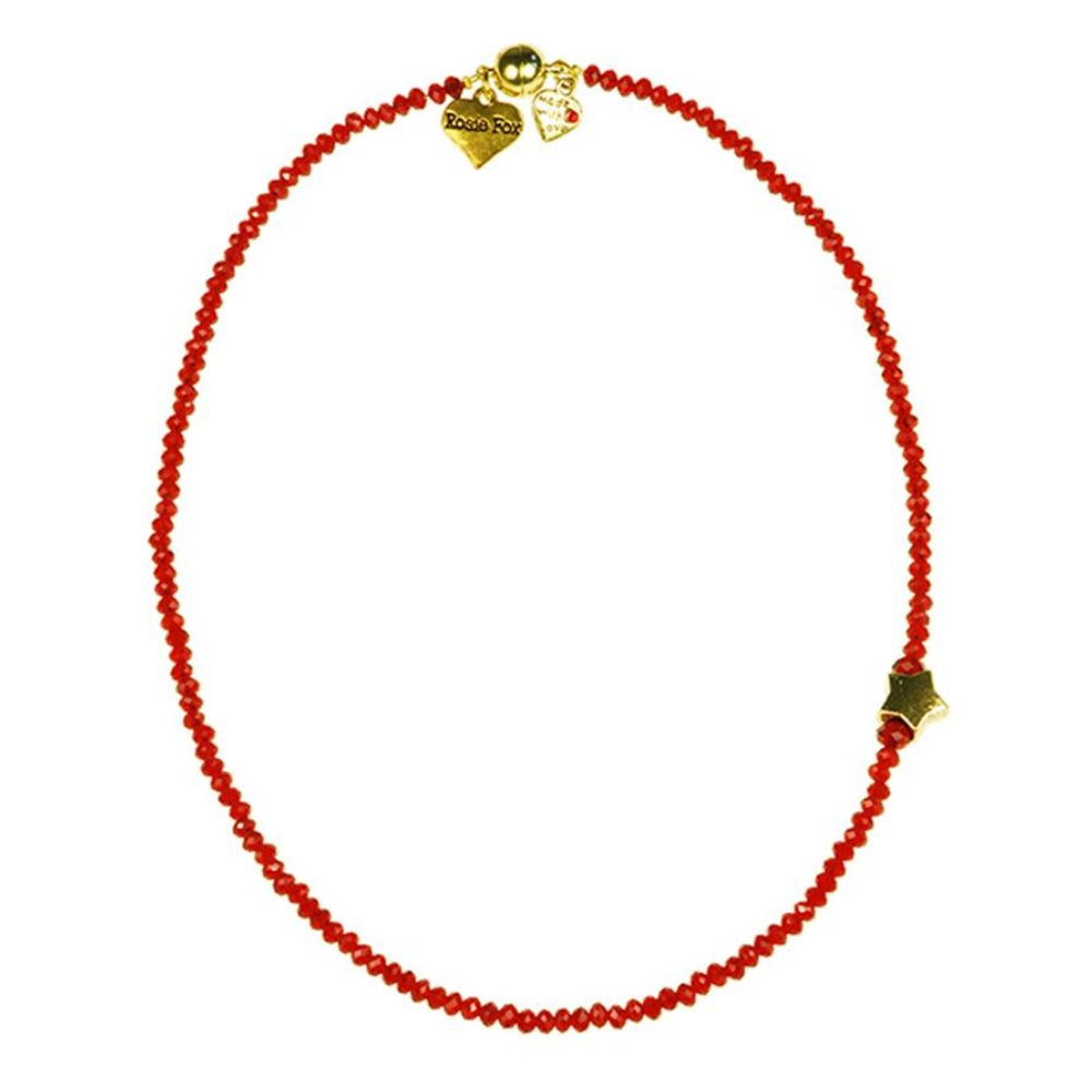 Rosie Fox Ruby Star Short Necklace
