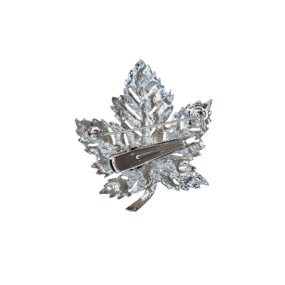 Rosie Fox Crystal Ivy Leaf Hairclip & Brooch