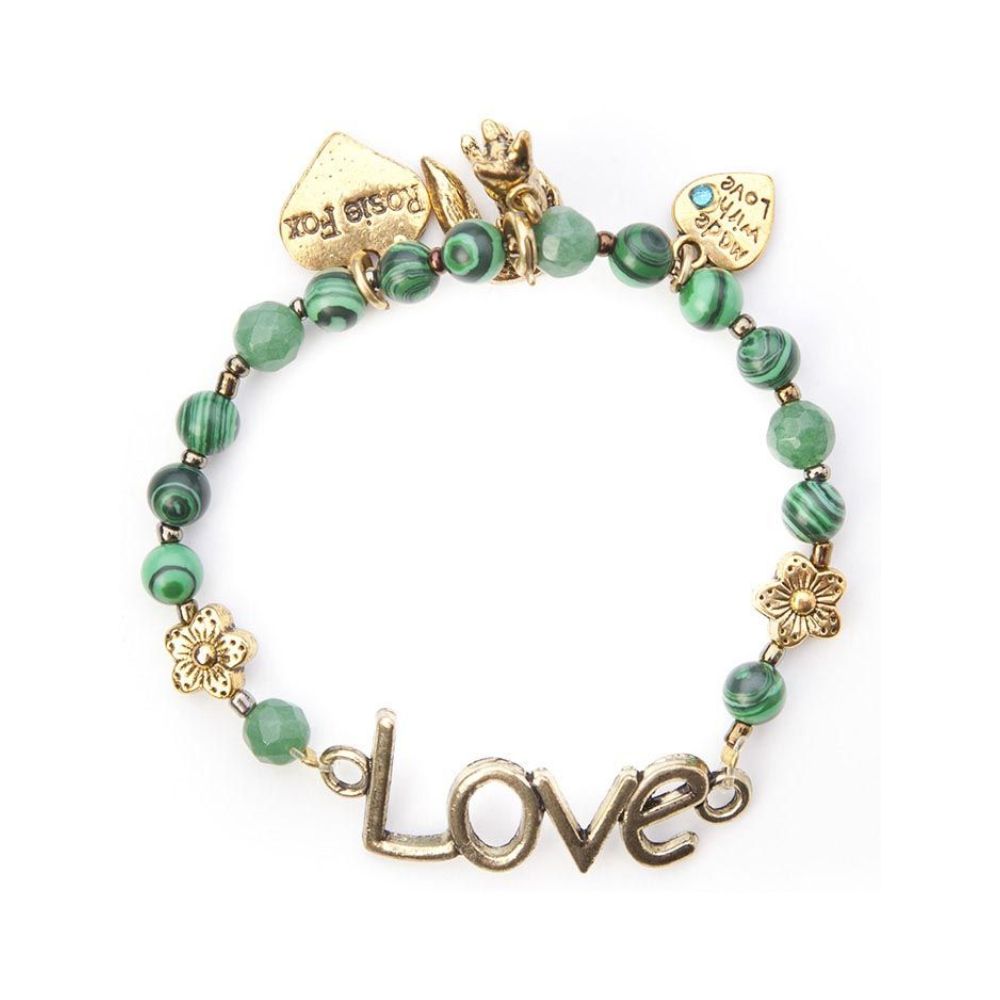 Rosie Fox Malachite Love Bracelet