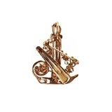 Rosie Fox Festive Crystal Candlestick Hairclip and Brooch