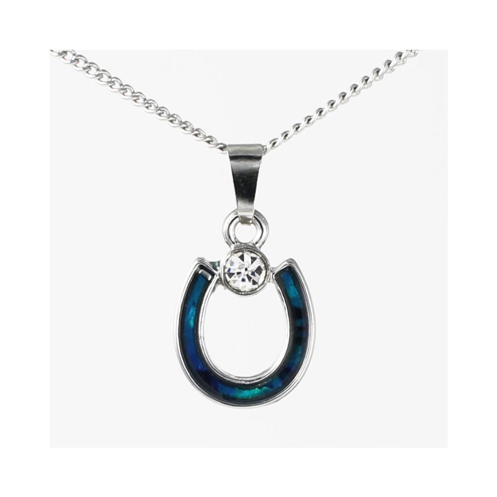 Lila Jewellery 19mm Paua Shell Horseshoe Pendant