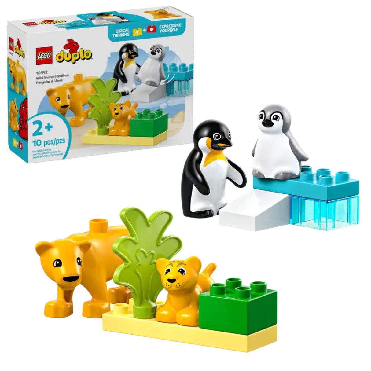LEGO Duplo Wild Animal Families: Penguins & Lions