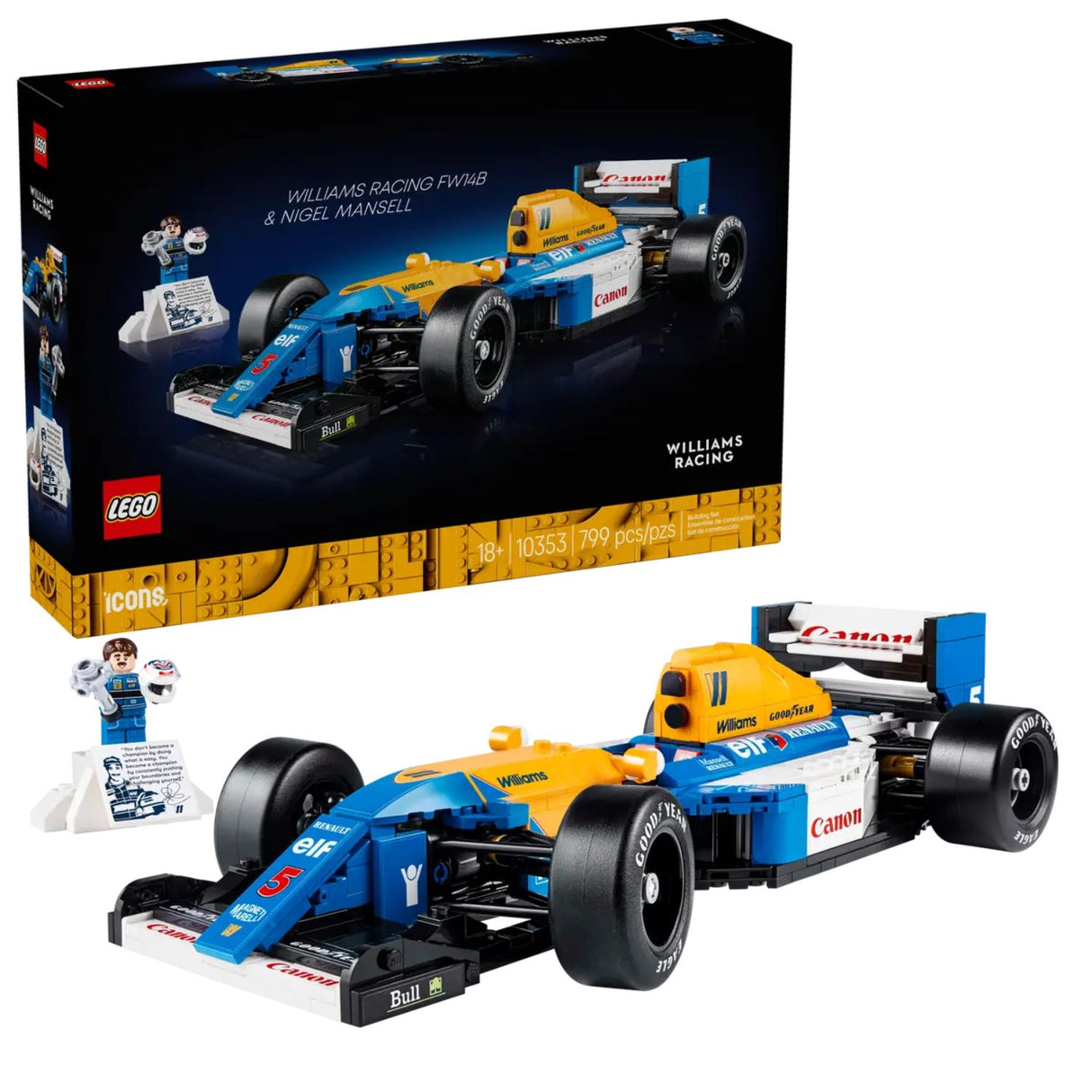 LEGO Williams Racing FW14B & Nigel Mansell