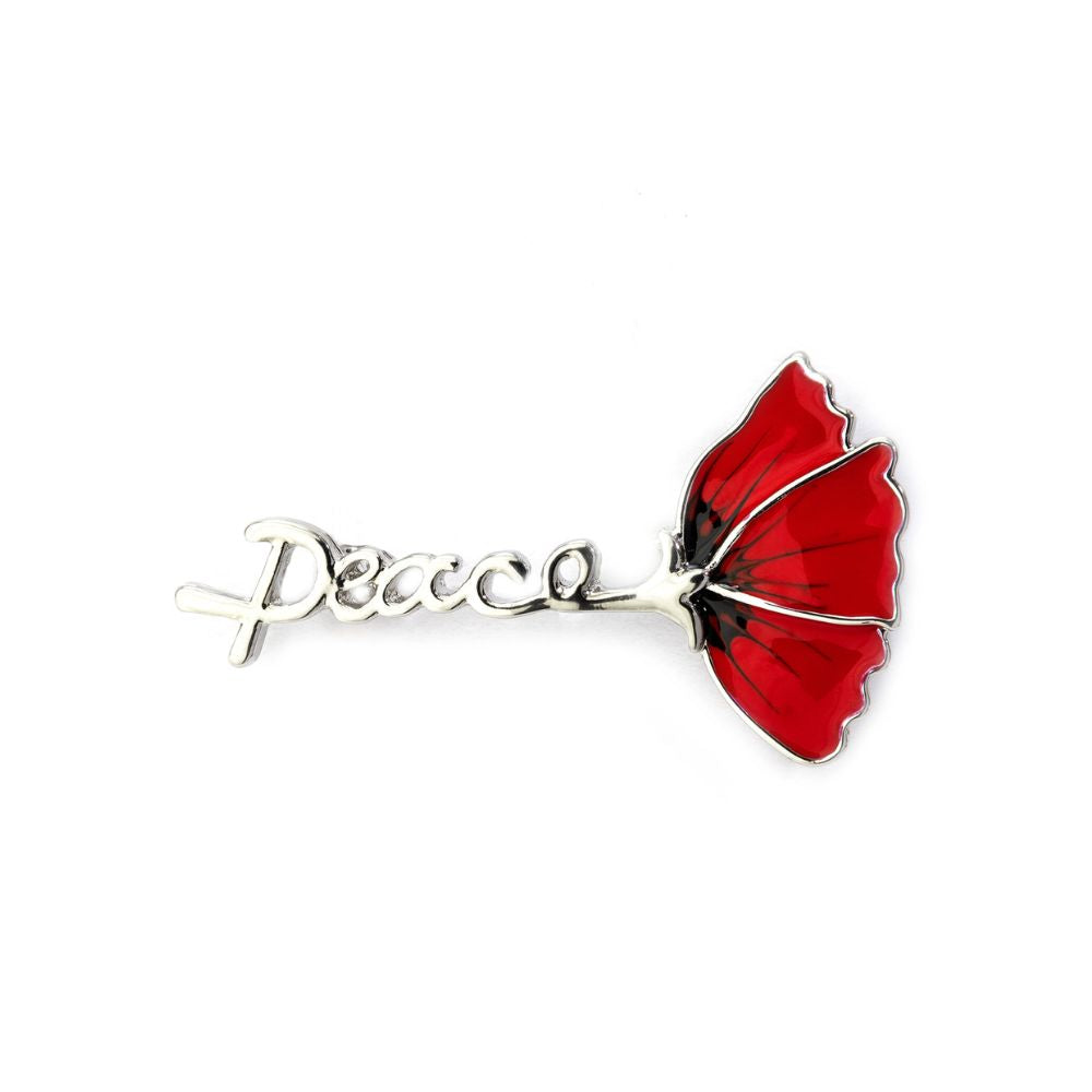 Lila Jewellery Poppy Peace 50mm Brooch