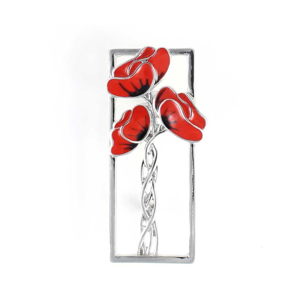 Lila Jewellery Poppy Triple Mackintosh Style Brooch