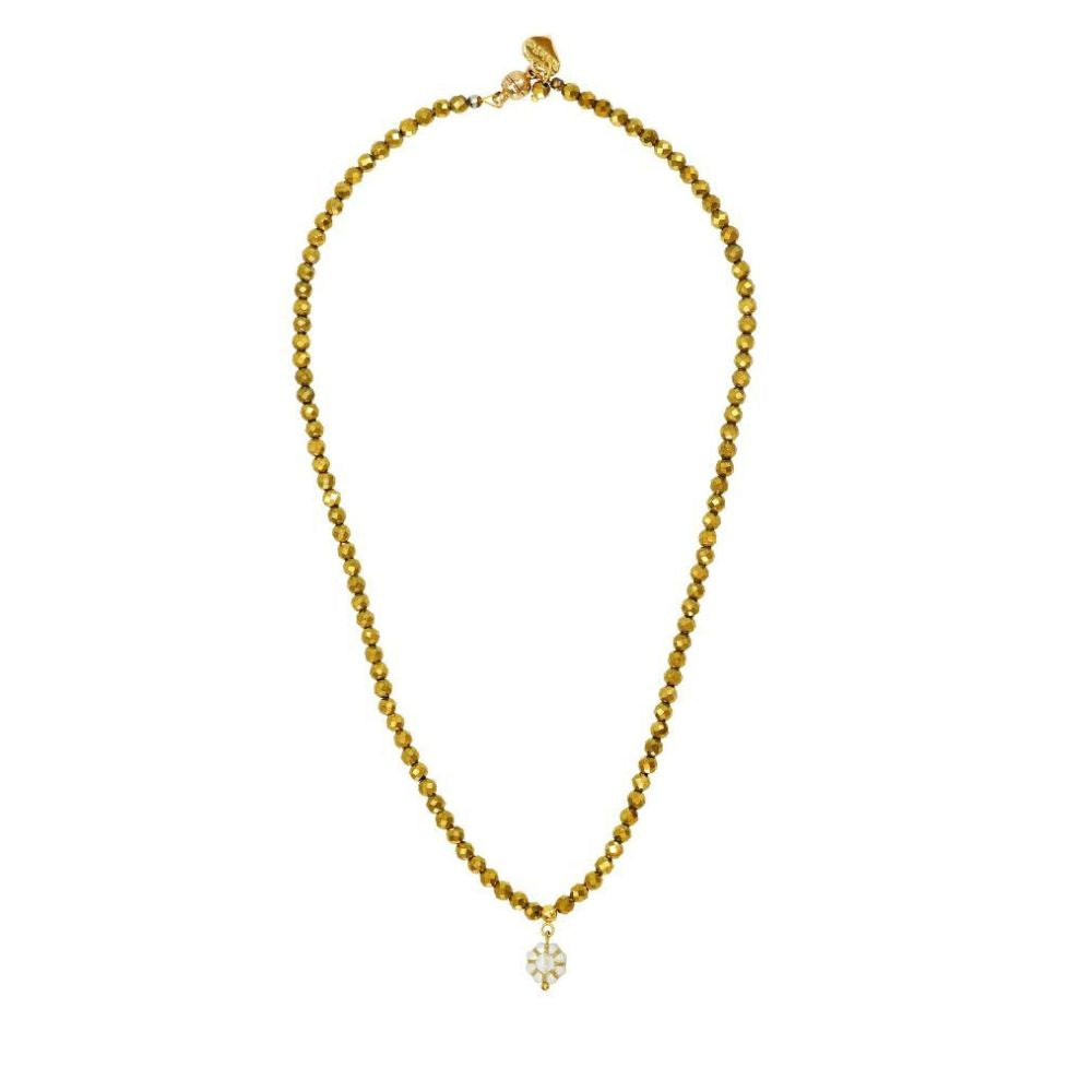 Rosie Fox Pyrite Gemstone Belle Necklace