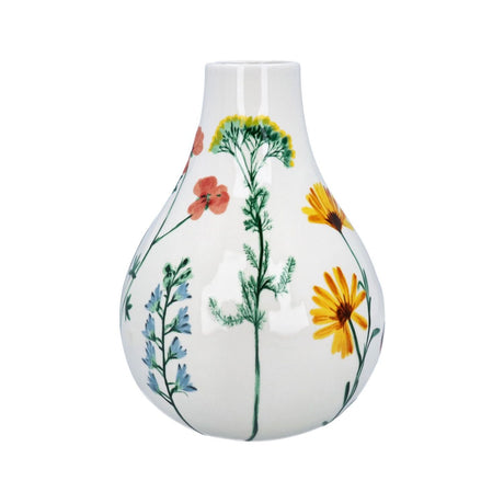 Gisela Graham 22.5cm Floral Ceramic Vase