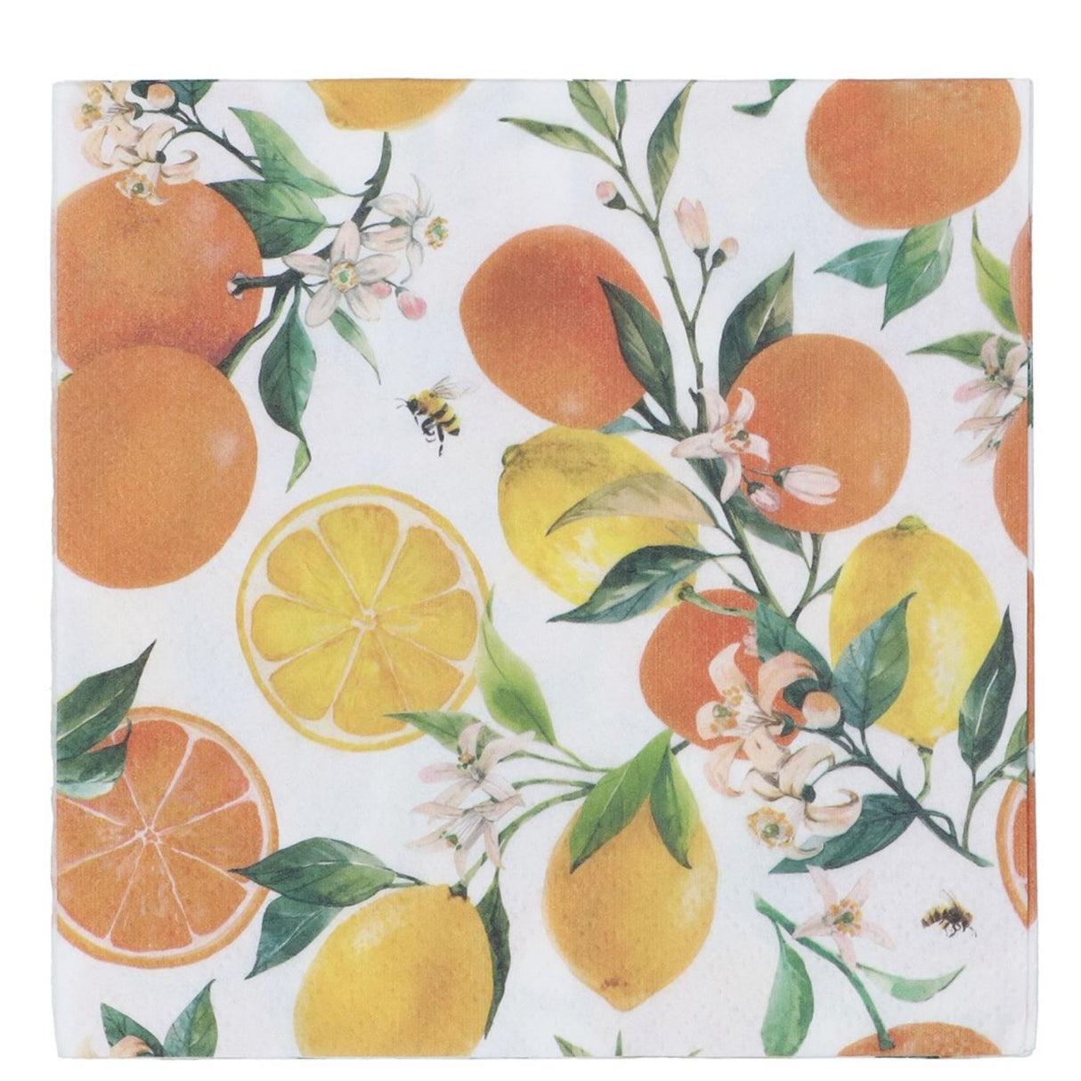 Gisela Graham Oranges & Lemon Paper Napkins (Pack of 20)