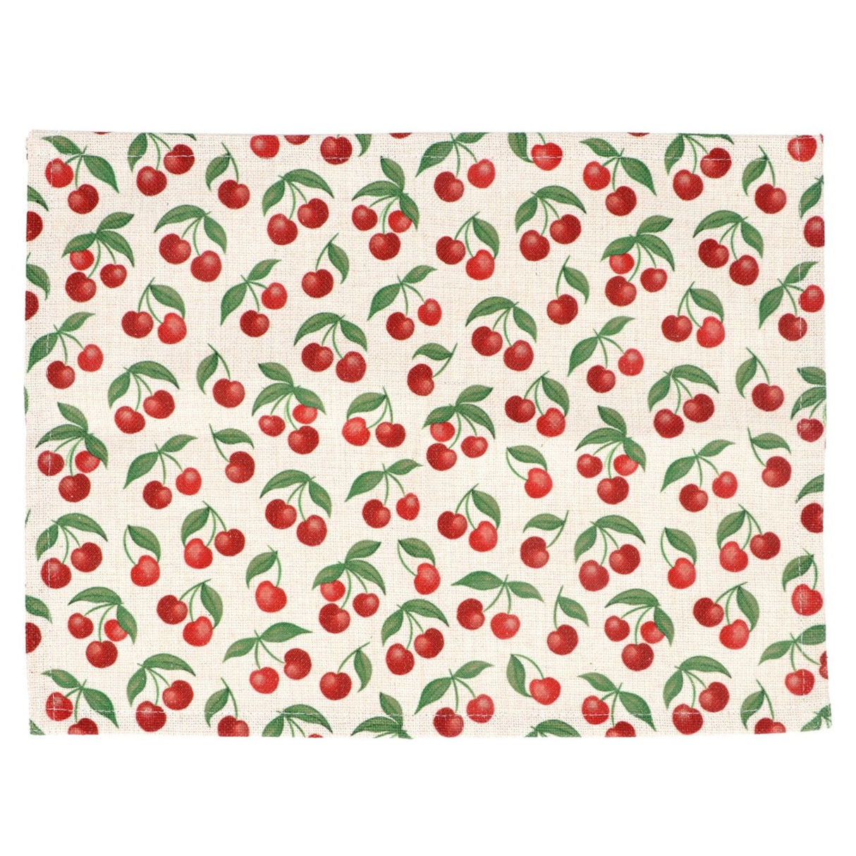 Gisela Graham Fabric Cherries Tablemat