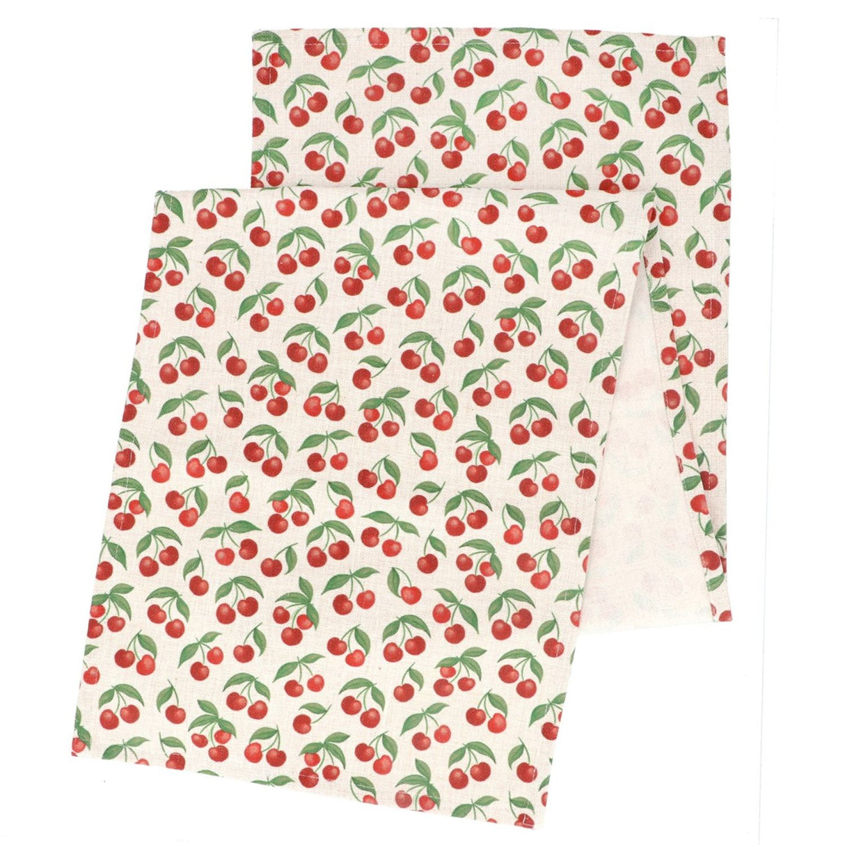 Gisela Graham Fabric Cherries Table Runner
