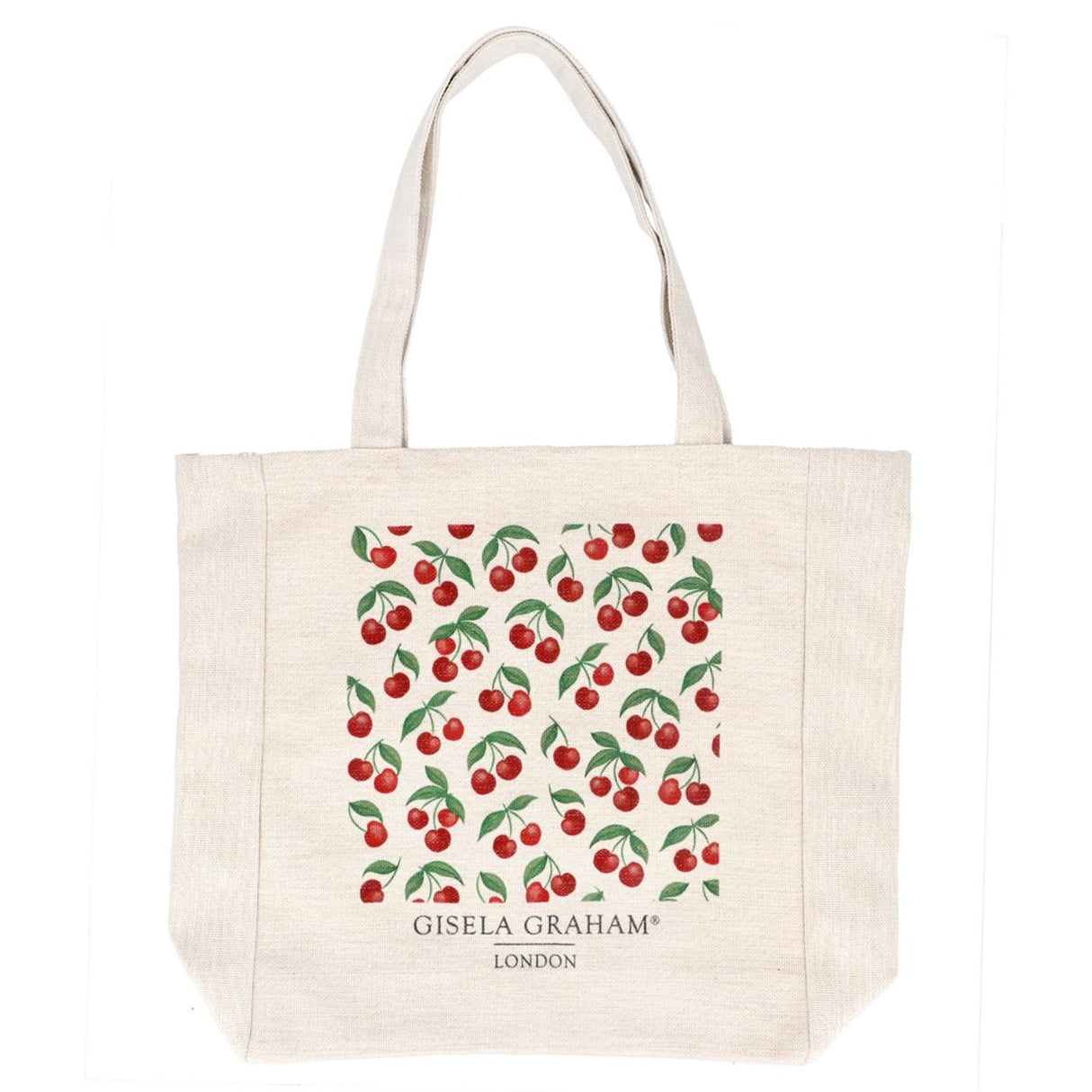 Gisela Graham Fabric Cherries Tote Bag