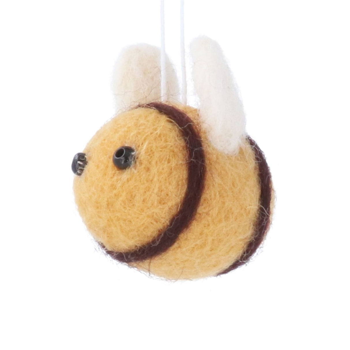 Gisela Graham Mixed Wool Bee Hanging Decoration