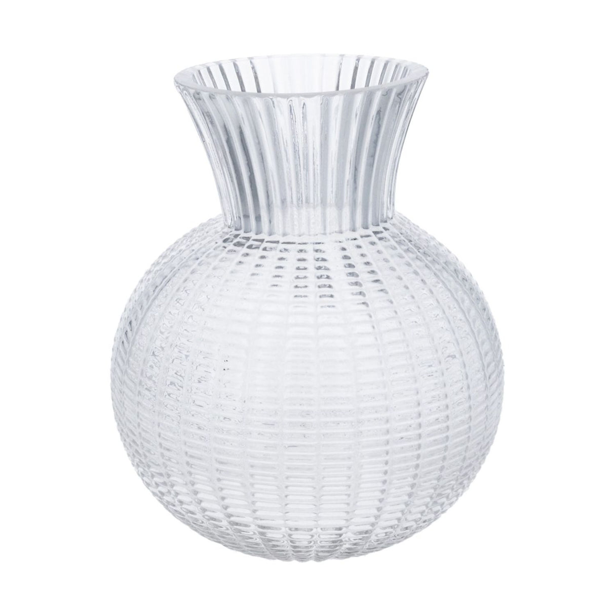 Gisela Graham Large Clear Glass Ball Vase