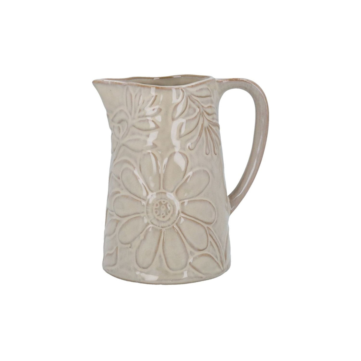 Gisela Graham Small Porcelain Taupe Jug