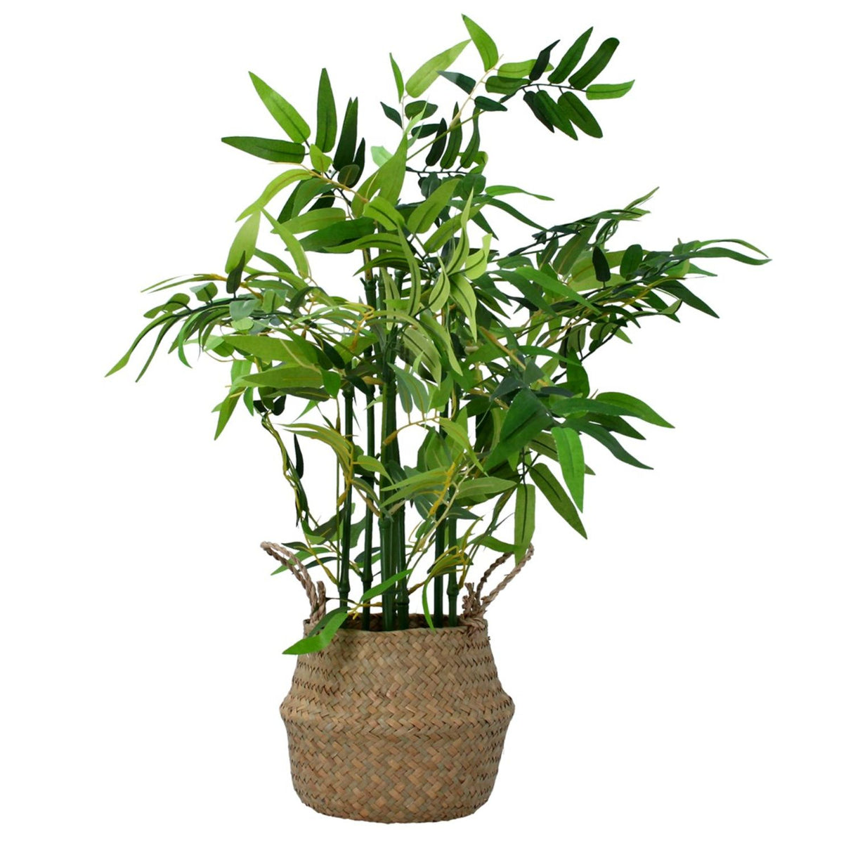 Gisela Graham Faux Basket Plant - Bamboo