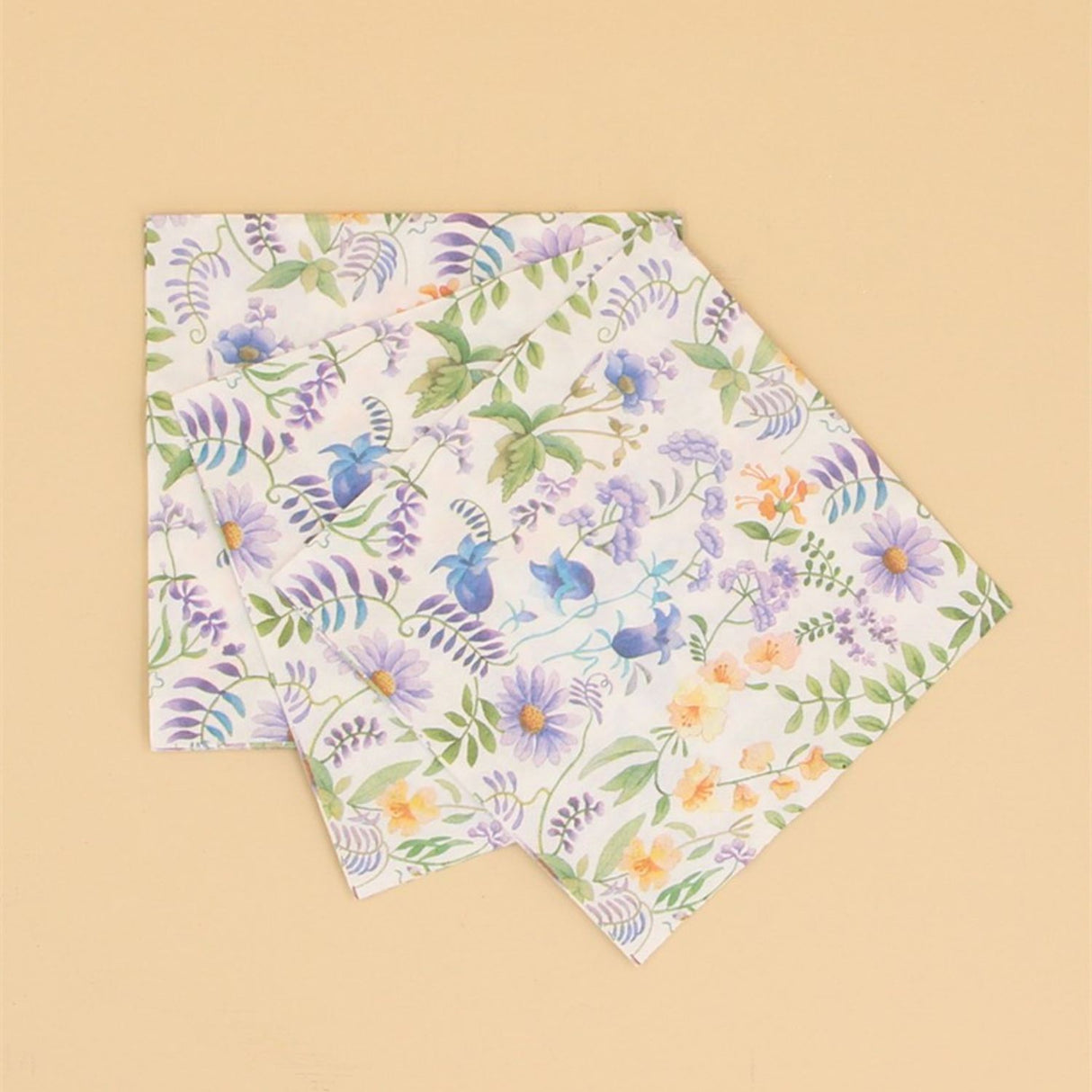 Gisela Graham Lilac & Bluebells Paper Napkins (Pack of 20)